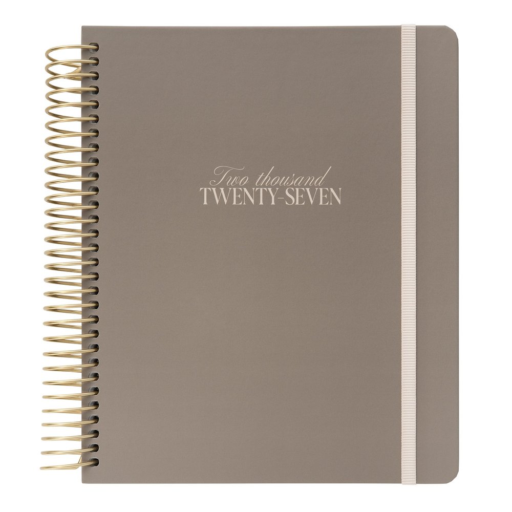 Kokonote - Olympia Desert Taupe 2026/2027 Weekly 17 Month Planificateur/Organisateur - Multicolore